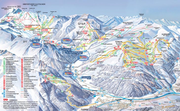 Finkenberg Piste Map